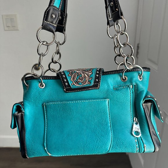 Montana West Buckle Collection Concealed Carry Satchel  - Picture 3 of 6